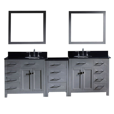 Image of 93" Double Bathroom Vanity MD-2193-BGRO-GR