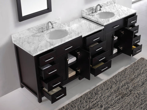 Image of 93" Double Bathroom Vanity MD-2193-WMRO-ES