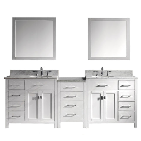 Image of 93" Double Bathroom Vanity MD-2193-WMRO-WH