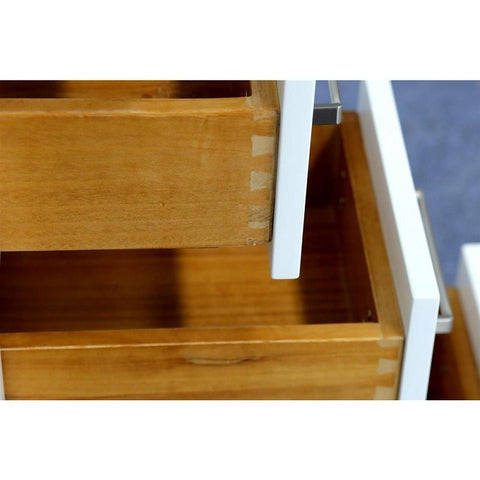 Image of Ariel Cambridge 36" White Transitional Vanity Base Cabinet A037S-R-BC-WHT