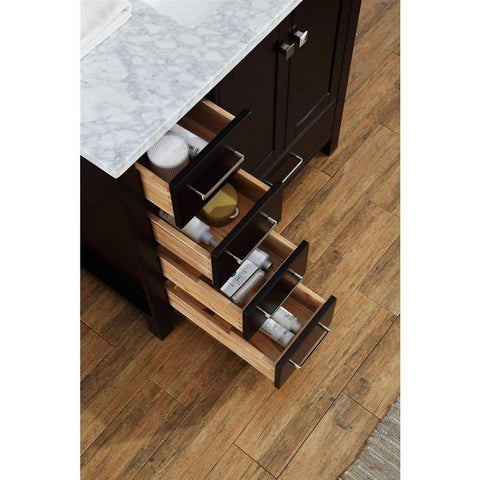 Image of Ariel Cambridge 37" Espresso Modern Rectangle Sink Bathroom Vanity A037S-R-CWR-ESP