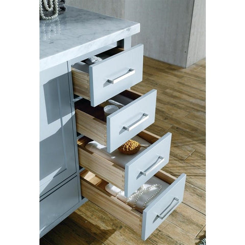 Image of Ariel Cambridge 43" White Modern Rectangle Sink Bathroom Vanity A043S-L-CWR-WHT