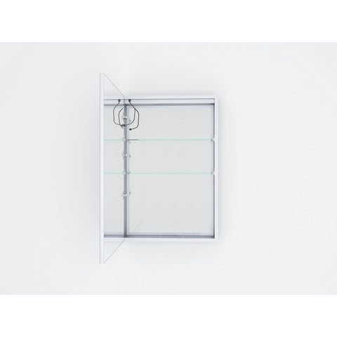 Image of Lexora Bracciano 24" Wide x 36" Tall LED Medicine Cabinet w/ Defogger | LB2436LEDMC