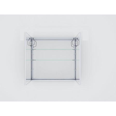 Image of Lexora Bracciano 36" Wide x 32" Tall LED Medicine Cabinet w/ Defogger | LB3632LEDMC