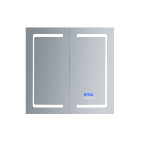 Image of Lexora Bracciano 36" Wide x 36" Tall LED Medicine Cabinet w/ Defogger | LB3636LEDMC