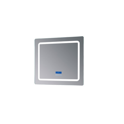 Image of Lexora Caldona 36" Wide x 36" Tall LED Mirror w/ Defogger | LC3636LEDM