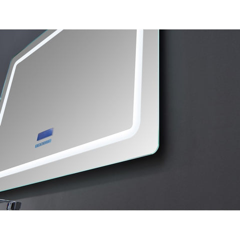 Image of Lexora Caldona 48" Wide x 36" Tall LED Mirror w/ Defogger | LC4836LEDM