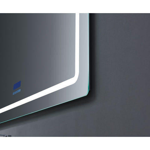 Image of Lexora Caldona 60" Wide x 32" Tall LED Mirror w/ Defogger | LC6032LEDM