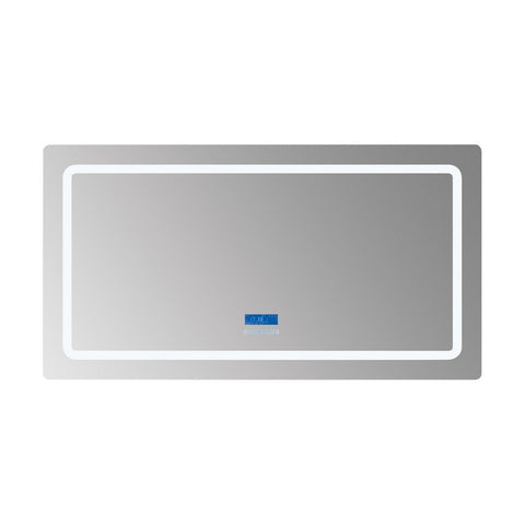 Image of Lexora Caldona 60" Wide x 32" Tall LED Mirror w/ Defogger | LC6032LEDM