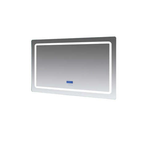 Image of Lexora Caldona 60" Wide x 36" Tall LED Mirror w/ Defogger | LC6036LEDM