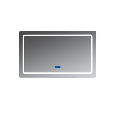 Image of Lexora Caldona 60" Wide x 36" Tall LED Mirror w/ Defogger | LC6036LEDM