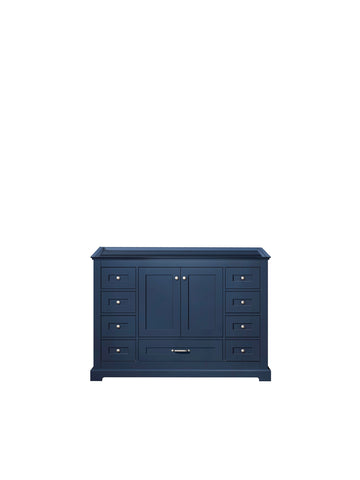 Image of Lexora Dukes Transitional 48" Navy Blue Vanity Cabinet Only | LD342248SE00000