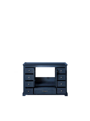Image of Lexora Dukes Transitional 48" Navy Blue Vanity Cabinet Only | LD342248SE00000