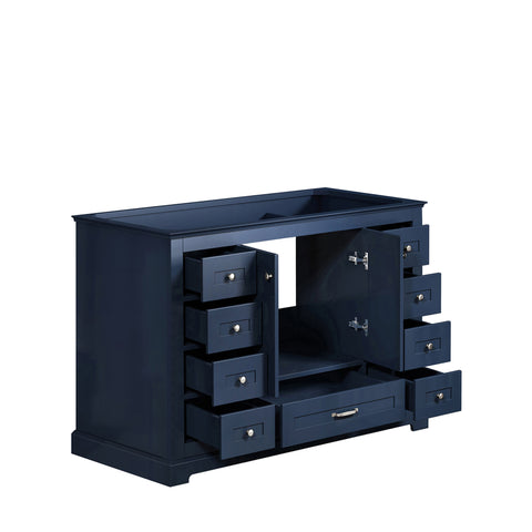 Image of Lexora Dukes Transitional 48" Navy Blue Vanity Cabinet Only | LD342248SE00000