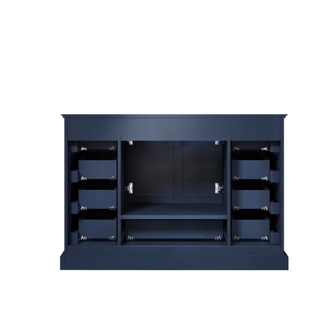 Image of Lexora Dukes Transitional Navy Blue 48" Single Sink Bathroom Vanity | LD342248SE00M46