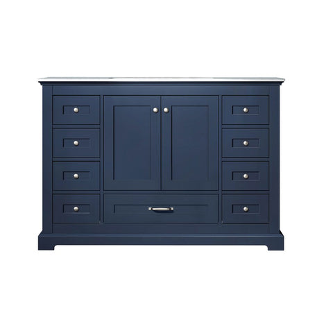 Image of Lexora Dukes Transitional Navy Blue 48" Single Sink Vanity | LD342248SEDS000