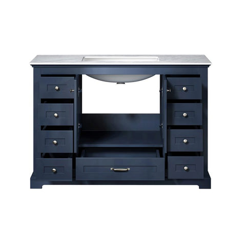 Image of Lexora Dukes Transitional Navy Blue 48" Single Sink Vanity | LD342248SEDS000