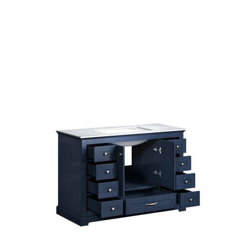 Image of Lexora Dukes Transitional Navy Blue 48" Single Sink Vanity | LD342248SEDS000