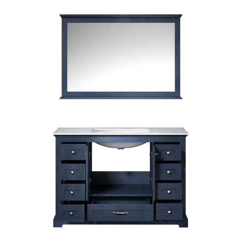 Image of Lexora Dukes Transitional Navy Blue 48" Single Sink Vanity | LD342248SEDSM46
