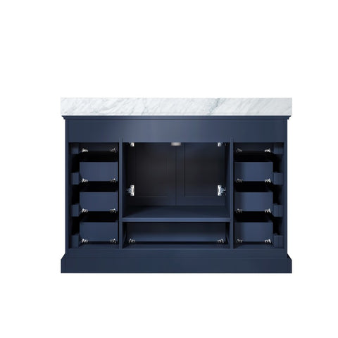 Image of Lexora Dukes Transitional Navy Blue 48" Single Sink Vanity | LD342248SEDSM46