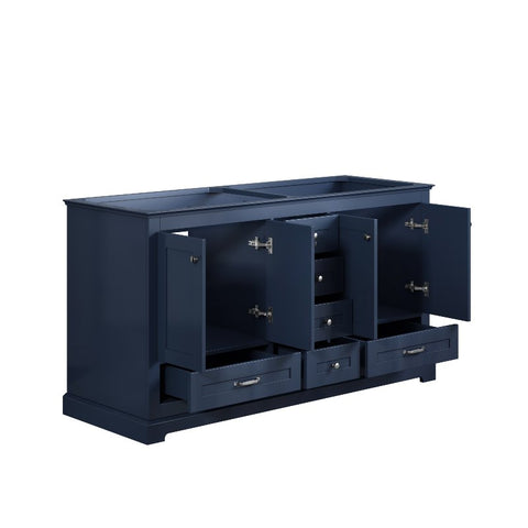 Image of Lexora Dukes 60" Navy Blue Vanity Cabinet Only | LD342260DE00000