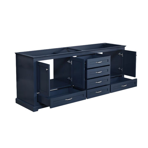Image of Lexora Dukes Transitional Navy Blue 80" Vanity Cabinet Only | LD342280DE00000