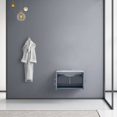 Image of Lexora Geneva Transitional Dark Grey 30" Single Sink Vanity | LG192230DBDS000