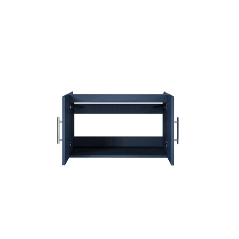 Image of Lexora Geneva Transitional Navy Blue 30" Vanity Cabinet Only | LG192230DE00000