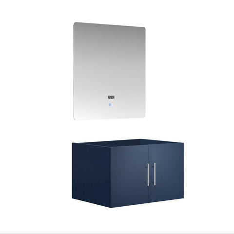 Image of Lexora Geneva Transitional Navy Blue 30" Single Sink Vanity | LG192230DEDS000
