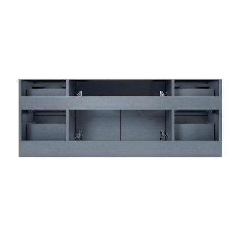 Image of Lexora Geneva Transitional Dark Grey 48" Vanity with 48" Led Mirror, no Top | LG192248DB00LM48