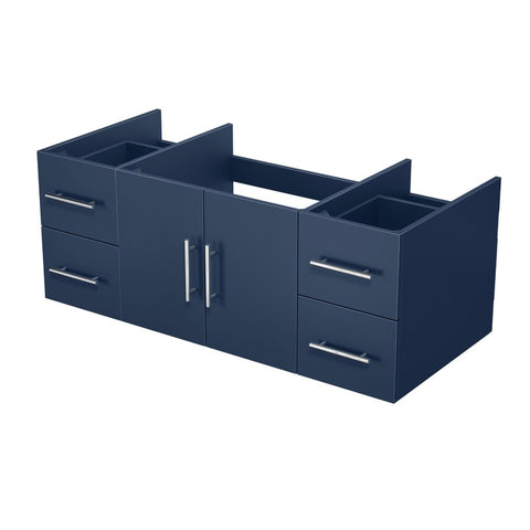 Image of Lexora Geneva Transitional Navy Blue 48" Vanity Cabinet Only | LG192248DE00000