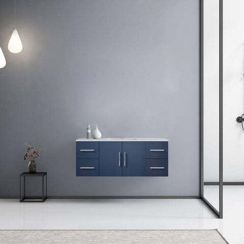 Image of Lexora Geneva Transitional Navy Blue 48" Single Sink Vanity | LG192248DEDS000