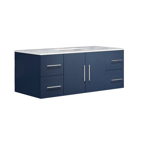 Image of Lexora Geneva Transitional Navy Blue 48" Single Sink Vanity | LG192248DEDS000