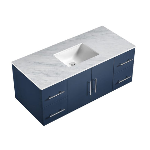 Image of Lexora Geneva Transitional Navy Blue 48" Single Sink Vanity | LG192248DEDS000
