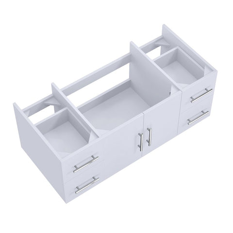 Image of Lexora Geneva Transitional Glossy White 48" Vanity Cabinet Only | LG192248DM00000