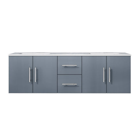 Image of Lexora Geneva Transitional Dark Grey 60" Double Sink Vanity | LG192260DBDS000