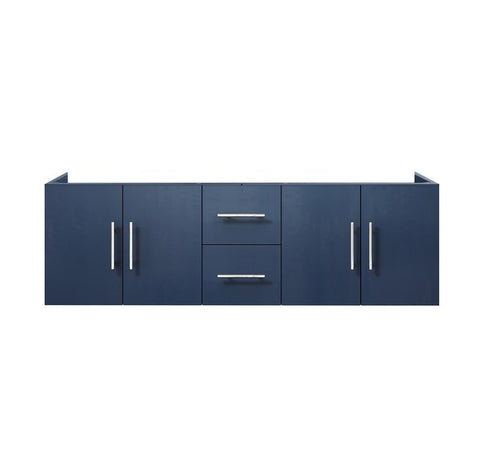 Image of Lexora Geneva Transitional Navy Blue 60" Vanity Cabinet Only | LG192260DE00000