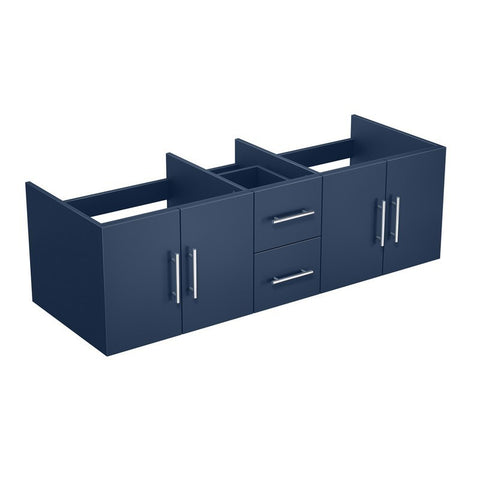Image of Lexora Geneva Transitional Navy Blue 60" Vanity Cabinet Only | LG192260DE00000