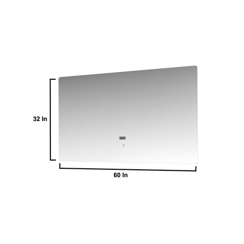 Image of Lexora Geneva Transitional Navy Blue 60" Double Sink Vanity Set | LG192260DEDSLM60F