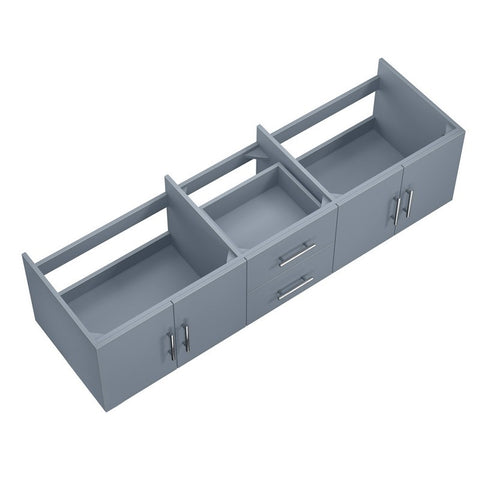 Image of Lexora Geneva Transitional Dark Grey 72" Vanity Cabinet Only | LG192272DB00000