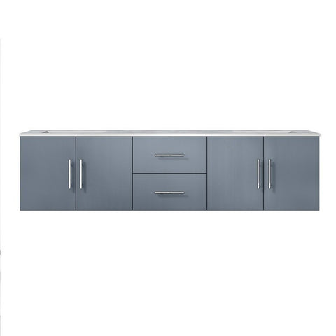 Image of Lexora Geneva Transitional Dark Grey 72" Double Sink Vanity | LG192272DBDS000