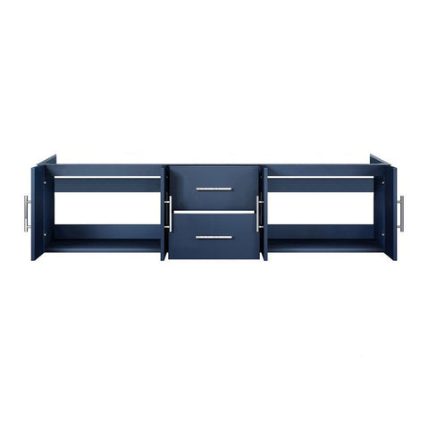 Image of Lexora Geneva Transitional Navy Blue 72" Vanity Cabinet Only | LG192272DE00000