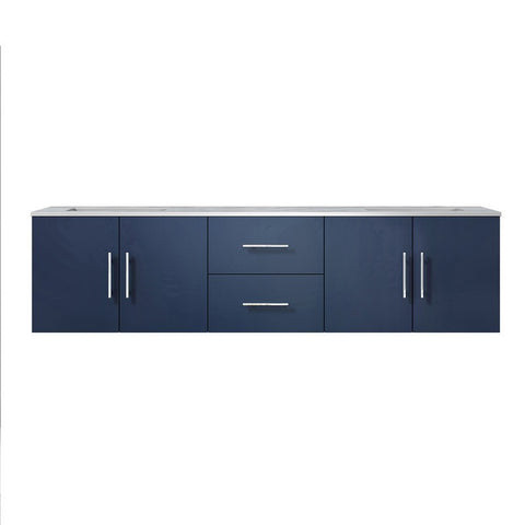 Image of Lexora Geneva Transitional Navy Blue 72" Double Sink Vanity | LG192272DEDS000