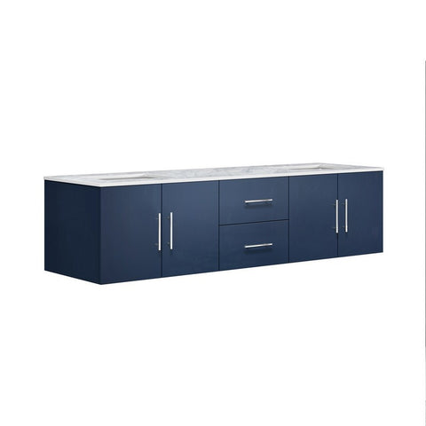Image of Lexora Geneva Transitional Navy Blue 72" Double Sink Vanity | LG192272DEDS000