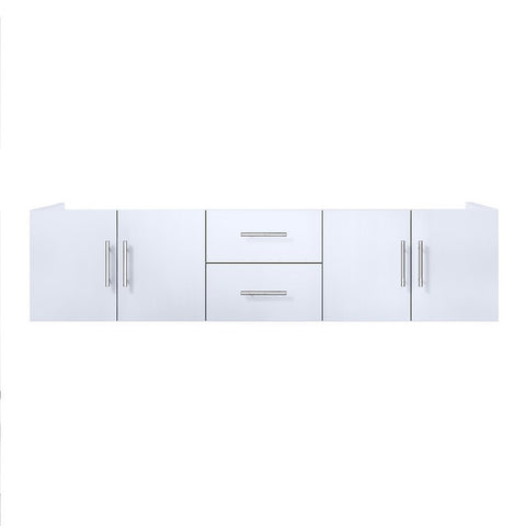 Image of Lexora Geneva Transitional Glossy White 72" Vanity Cabinet Only | LG192272DM00000