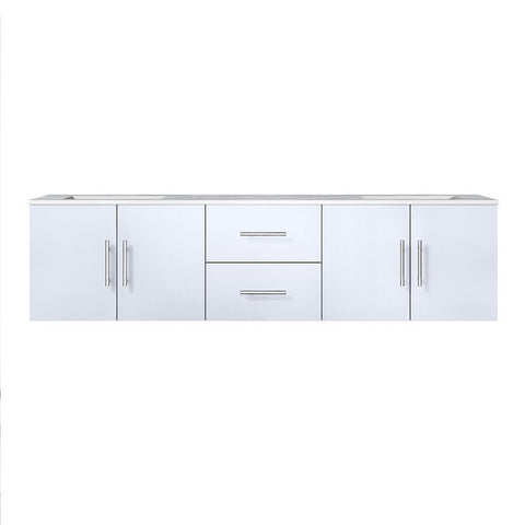 Image of Lexora Geneva Transitional Glossy White 72" Double Sink Vanity | LG192272DMDS000
