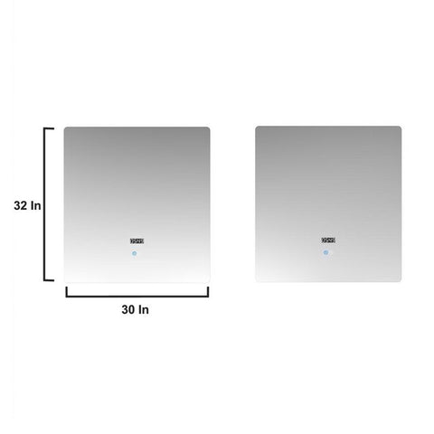 Image of Lexora Geneva Transitional Glossy White 72" Double Sink Vanity Set | LG192272DMDSLM30F