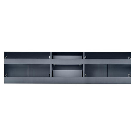 Image of Lexora Geneva Transitional Dark Grey 80" Double Sink Vanity with 30" Led Mirrors, no Top | LG192280DB00LM30