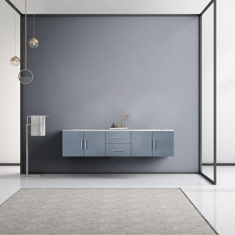 Image of Lexora Geneva Transitional Dark Grey 80" Double Sink Vanity | LG192280DBDS000