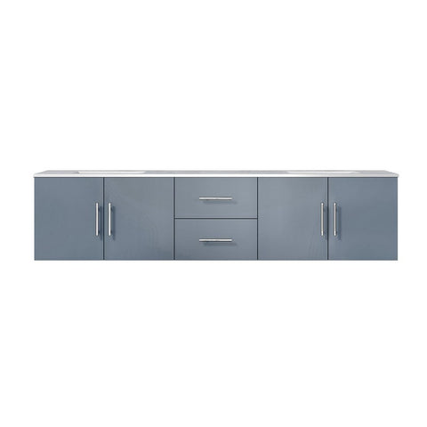 Image of Lexora Geneva Transitional Dark Grey 80" Double Sink Vanity | LG192280DBDS000